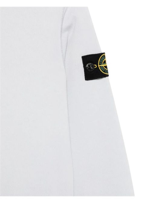 Felpa bambino bianca in cotone Stone Island | 721661040/SUBIANCO
